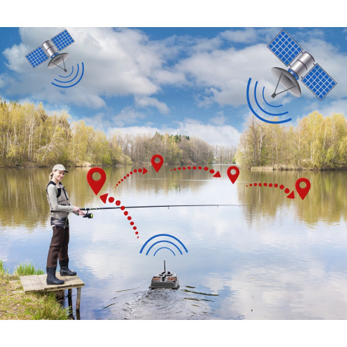 Łódka zanętowa Fishing Expedition LAKE XPREDATOR z GPS i zdalnym sterowaniem