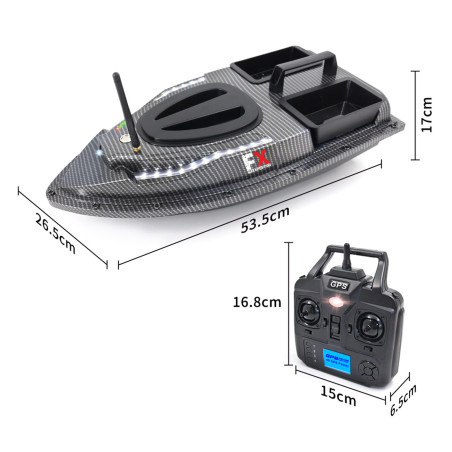Łódka zanętowa Fishing Expedition LAKE XPREDATOR z GPS i zdalnym sterowaniem