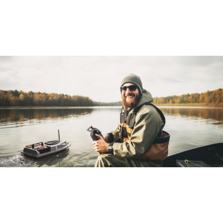 Łódka zanętowa Fishing Expedition LAKE XPREDATOR z GPS i zdalnym sterowaniem