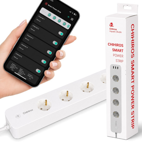 Listwa zasilająca Chihiros Smart Power Strip WiFi, programator i zdalne sterowanie do terrarium