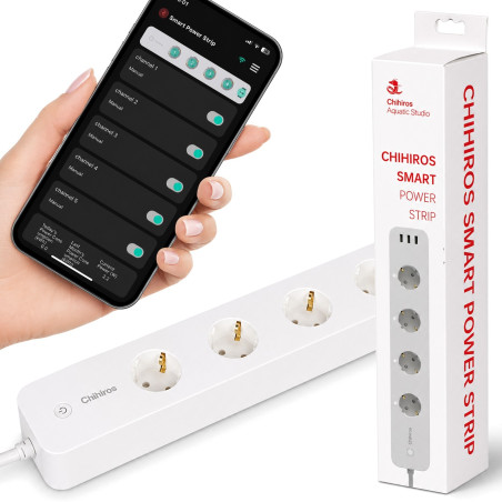 Listwa zasilająca Chihiros Smart Power Strip WiFi, programator i zdalne sterowanie do terrarium