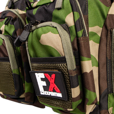 Kamizelka wędkarska Fishing Expedition MaxiVest Camo, wielokieszeniowa, lekka, regulowana