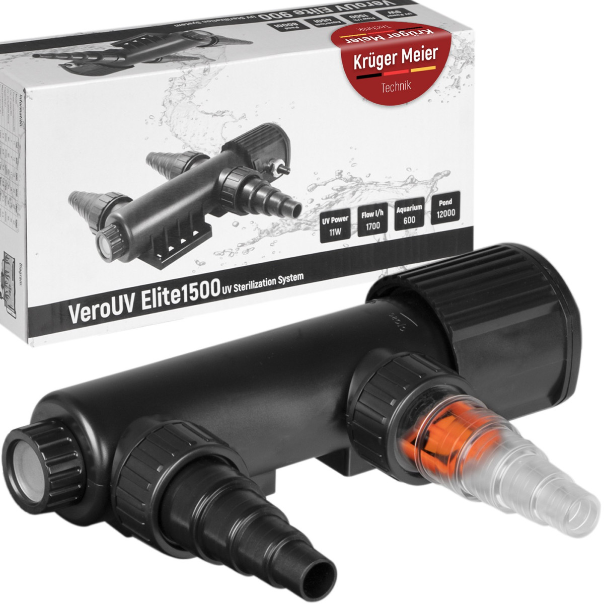 Kruger Meier VeroUV Elite 1500 - sterylizator UV 11W