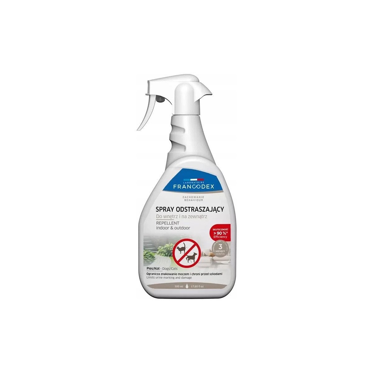 Francodex - spray odstraszający psy, koty, kuny do wewnątrz i na zewnątrz 500ml