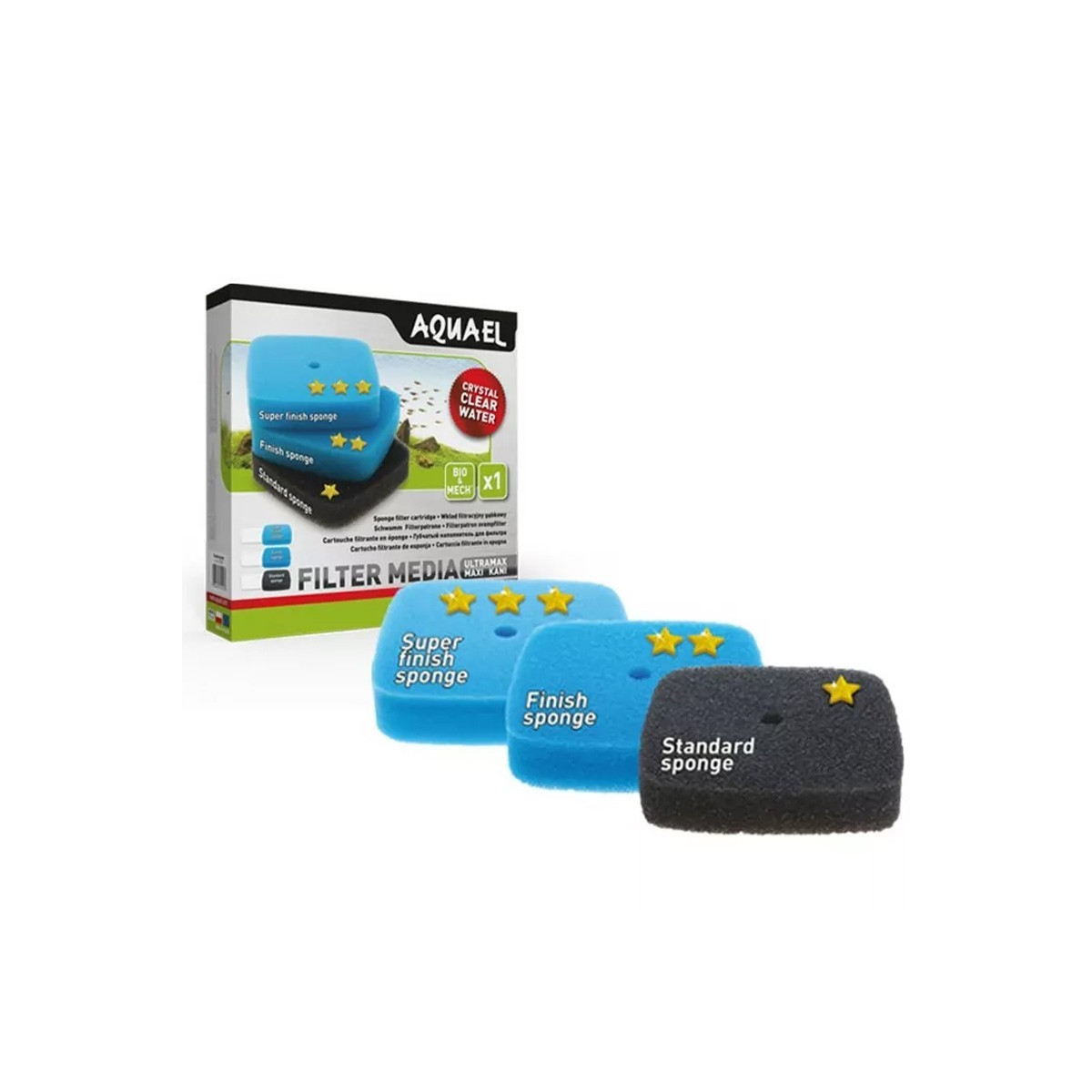 Aquael Super Finish Sponge 45 PPI – wkład gąbkowy do filtrów Ultramax i Maxi Kani