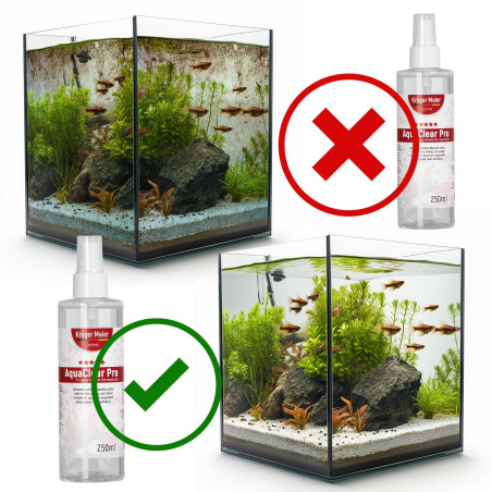Kruger Meier AquaClear Pro 250ml - płyn do czyszczenia szyb akwarium