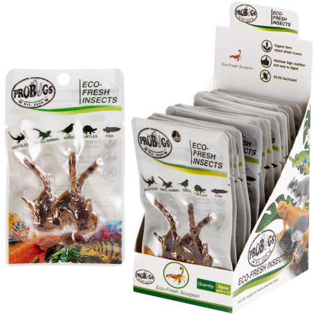 ProBugs Eco-Fresh Scorpion 3pcs - świeże skorpiony