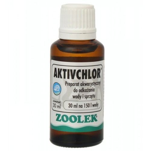 Zoolek ActivChlor 30 ml – Środek do Dezynfekcji w Akwarium