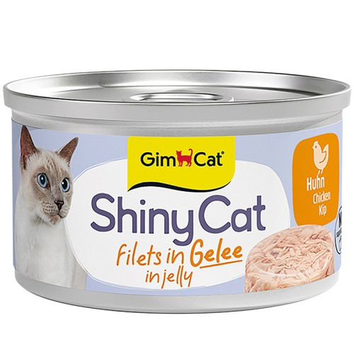 GimCat ShinyCat Filets in Jelly Chicken 70g - karma dla kota w galaretce