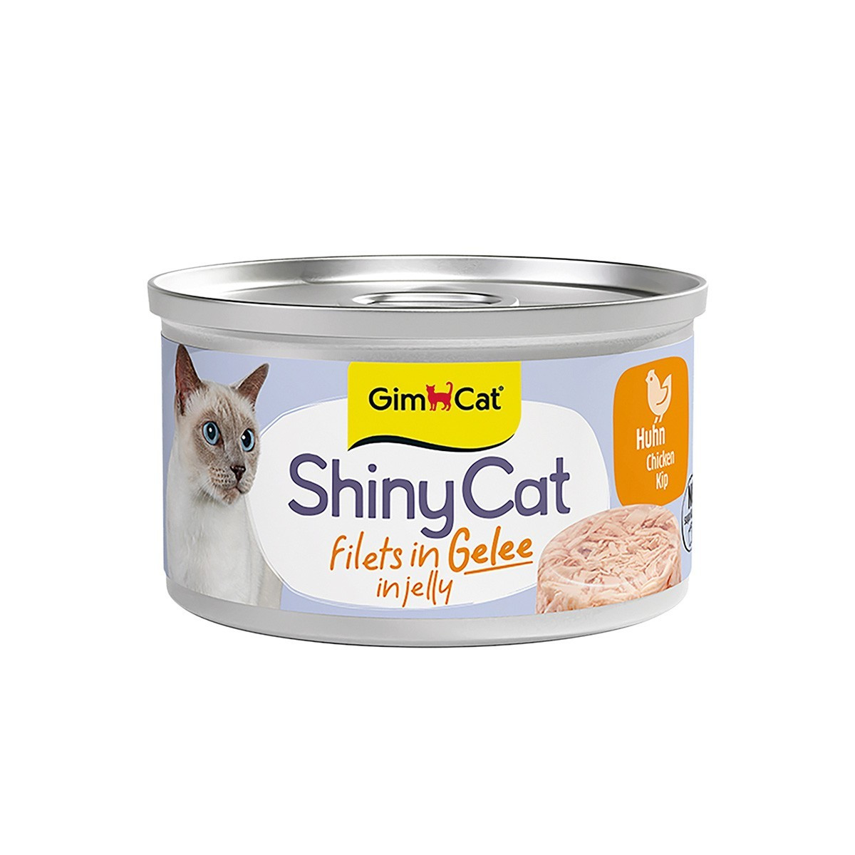 GimCat ShinyCat Filets in Jelly Chicken 70g - karma dla kota w galaretce