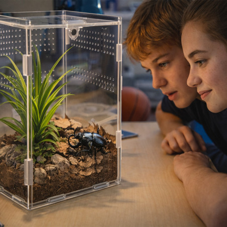 Terrarium akrylowe Terrario MicroAir Hab 12×12×20 cm