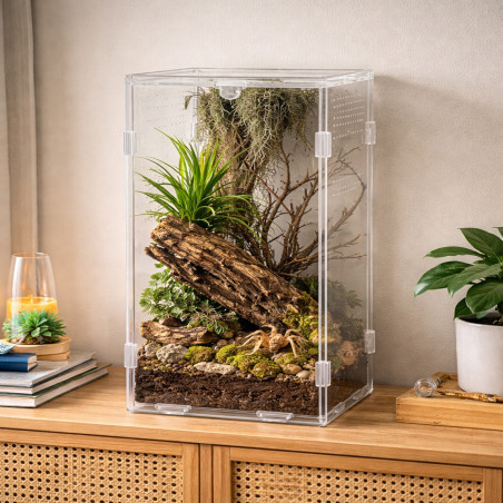 Terrarium akrylowe Terrario MicroAir Hab 12×12×20 cm
