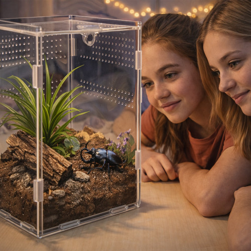Terrarium akrylowe Terrario MicroAir Hab 12×12×20 cm