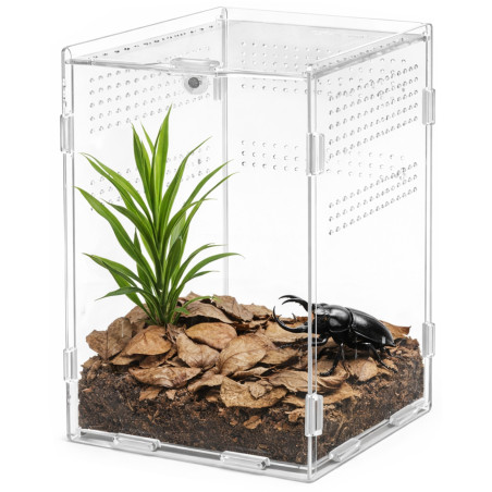 Terrarium akrylowe Terrario MicroAir Hab 12×12×20 cm