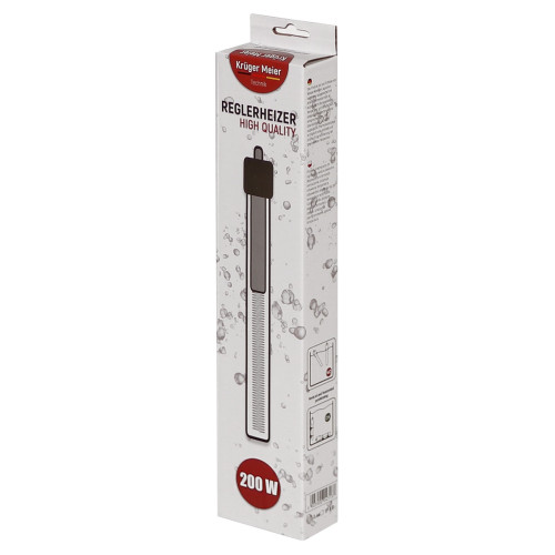 Kruger Meier Reglerheizer 200W grzałka z termostatem | Idealna do akwarium morskiego