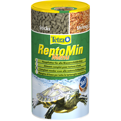 Tetra Repto Min 250ml 3w1 - Pełne odżywianie dla żółwi wodnych