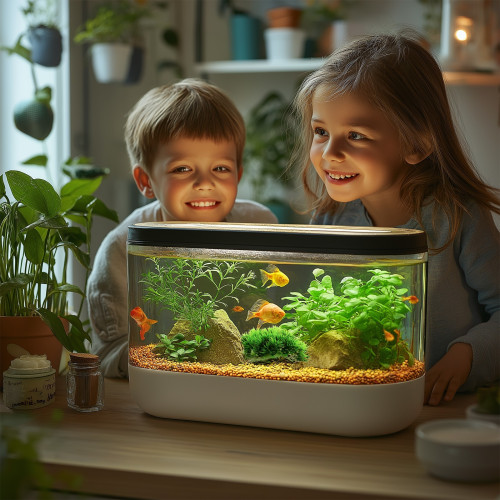 Kruger Meier Plant Mini Grass Green - Realistyczna roślinka do akwarium słodkowodnego