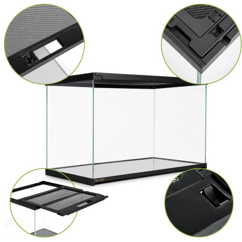 Terrarium szklane Terrario Frevo Clear 50×30×30 cm