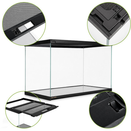 Terrarium szklane Terrario Frevo Clear 50×30×30 cm