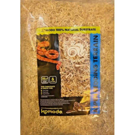 Podłoże do terrarium Komodo Aspen Bed 6 l – włókno topoli