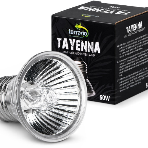 Mini halogen grzewczy Terrario Tayenna 50W UVB