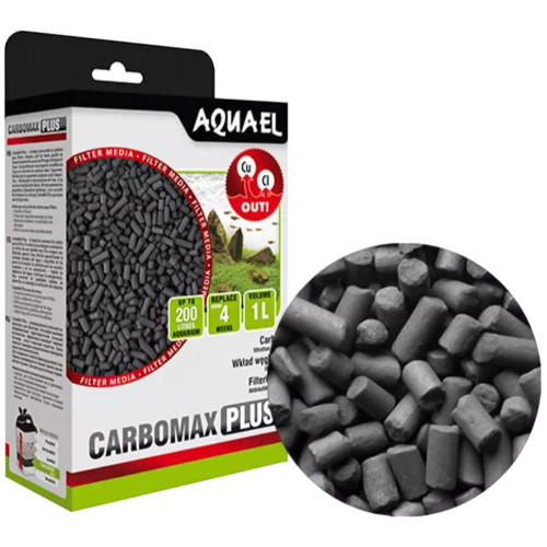 Aquael Carbomax Plus 1l - węgiel aktywny | Krystaliczna woda