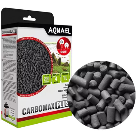 Aquael Carbomax Plus 1l - węgiel aktywny | Krystaliczna woda