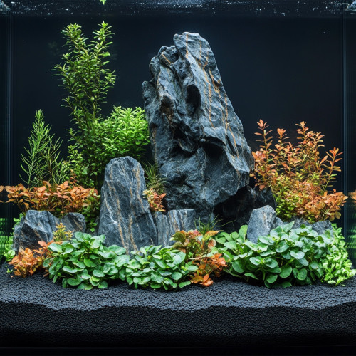 Kruger Meier Obsidian Shadow 1–3 mm – Żwirek akwarystyczny 2 kg - Idealny do akwarium
