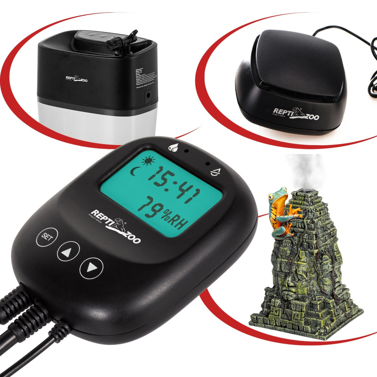 Repti-Zoo Digital Hygrostat day/night - termostat dzień i noc – Precyzyjna kontrola wilgotności w terrarium