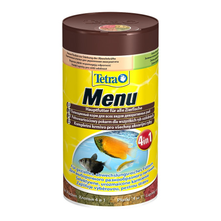 Tetra Min Menu 100ml - Pełnowartościowa karma dla zdrowych, kolorowych rybek