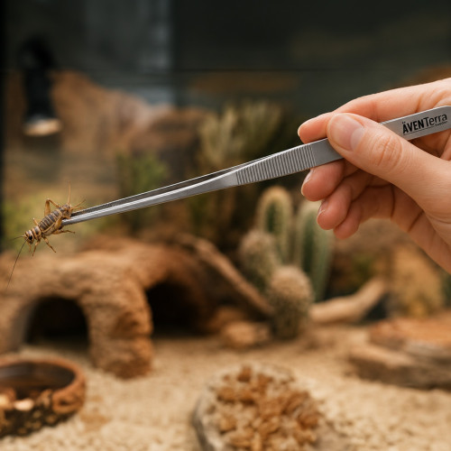 Pęseta Aventerra CLAWEY POINT 20 cm stalowa prosta do terrarium