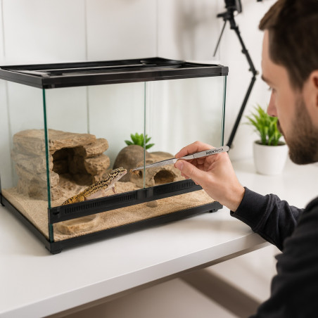 Pęseta Aventerra CLAWEY POINT 20 cm stalowa prosta do terrarium