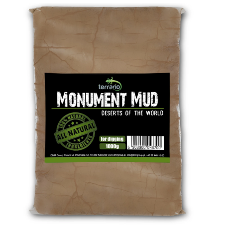 Terrario Monument Mud 1kg | Idealne do terrarium, naturalne podłoże z gliny