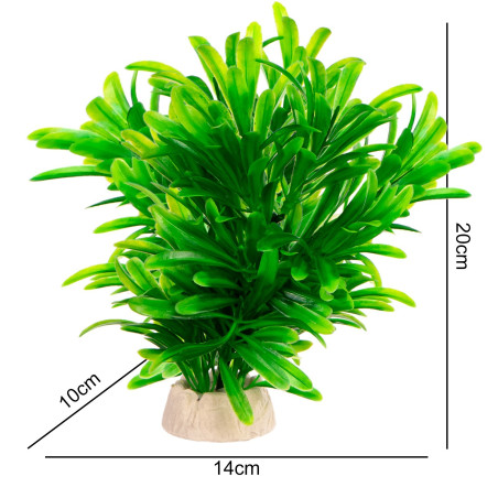 Kruger Meier Plant Green Blade - roślinka sztuczna | Idealna do akwarium słodkowodnego