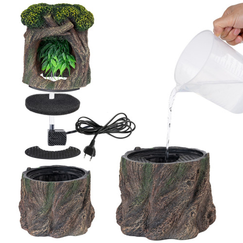 Fontanna wodospadowa Repti-Zoo DF13 Tree - naturalna dekoracja nawilżająca do terrarium