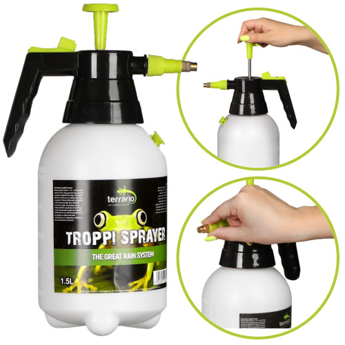 Terrario Troppi Sprayer 1500ml zraszacz ciśnieniowy - precyzyjne nawilżanie terrarium