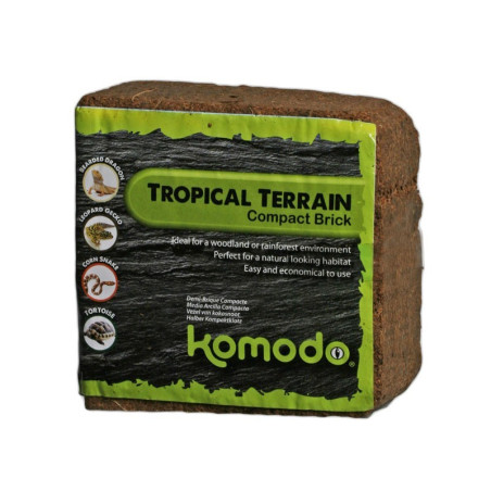Podłoże kokosowe Komodo Tropical Terrain Brick L 8 l – włókno kokosowe do terrariów