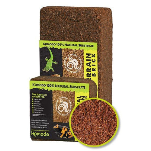 Podłoże kokosowe Komodo Tropical Terrain Brick L 8 l – włókno kokosowe do terrariów
