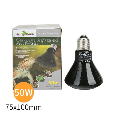 Repti-Zoo Ceramiczny emiter ciepła 50W - Stabilne, bezpieczne ogrzewanie terrarium