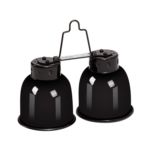 Repti-Zoo Podwójna Lampa na żarówki 2 x 40W - Niezawodne ogrzewanie terrarium