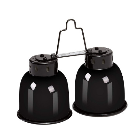 Repti-Zoo Podwójna Lampa na żarówki 2 x 40W - Niezawodne ogrzewanie terrarium