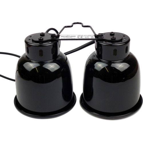 Repti-Zoo Podwójna Lampa na żarówki 2 x 40W - Niezawodne ogrzewanie terrarium