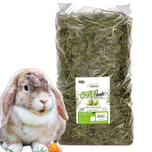 Alegia CHRUPsianko - siano łąkowe dla królików i gryzoni 450g | Naturalne, wspiera zdrowe zęby i trawienie