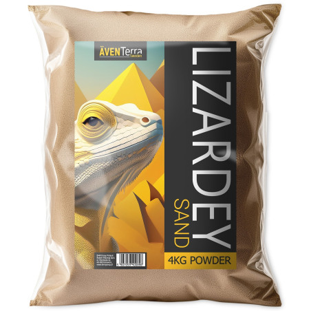 Aventerra Sweden LIZARDEY Sand 4kg - piasek dla gadów | Bezpyłowe, naturalne podłoże do terrarium