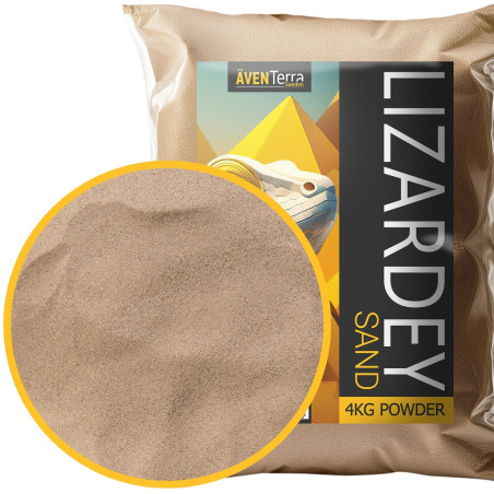 Aventerra Sweden LIZARDEY Sand 4kg - piasek dla gadów | Bezpyłowe, naturalne podłoże do terrarium