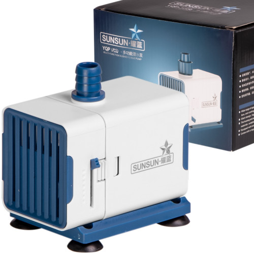 SunSun YQP 500 - 2w1 pompa wody z regulacją mocy i niskiego zanurzenia 500l/h | Cicha i oszczędna, idealna do akwarium