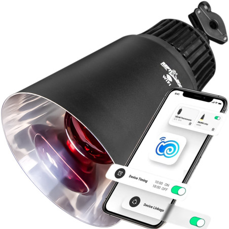 Repti-Zoo Smart Wi-Fi Deep Lamp - inteligentne ogrzewanie terrarium