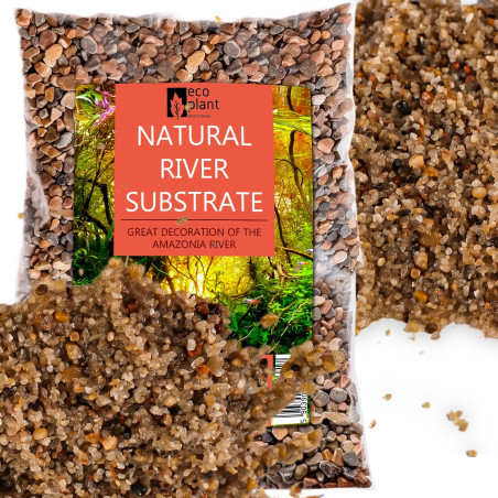 Eco Plant Natural River 1kg żwir rzeczny 1-3mm - Idealny do akwarium słodkowodnego
