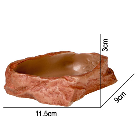 Terrario Natural Bowl M – Miska do Terrarium 11,5x9x3 cm - Naturalny wygląd, bezpieczna dla gadów