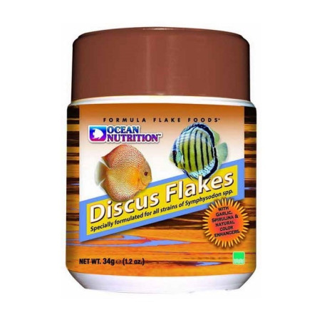 Ocean Nutrition Discus Flakes 34g (pokarm dla paletek) - Intensywne kolory i lepsza kondycja